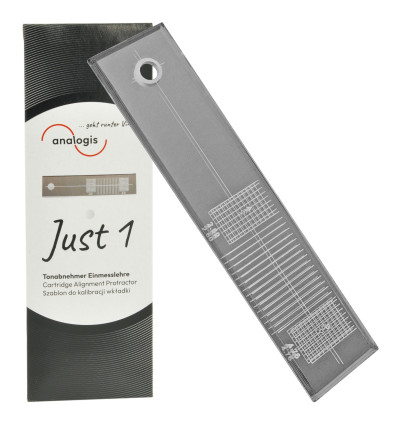 Analogis Just1 - Szablon do kalibracji wkładki gramofonowej