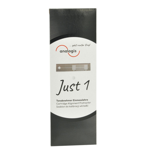 Analogis Just1 - Szablon do kalibracji wkładki gramofonowej