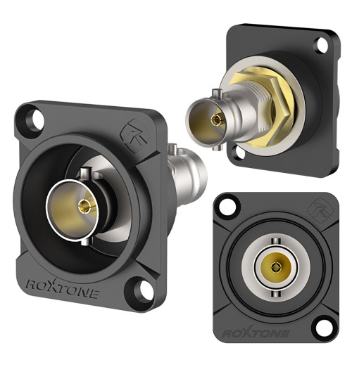 Gniazdo tablicowe dwustronne typu BNC Roxtone RAB75D-B | AVstore.pl