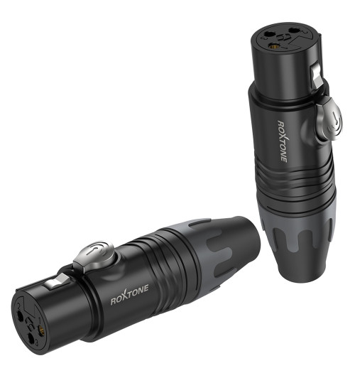 Wtyk XLR na kabel Roxtone XF3BG | AVstore.pl