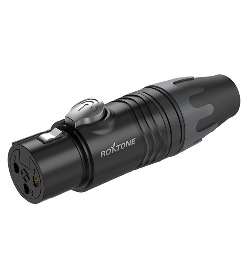 Wtyk XLR na kabel Roxtone XF3BG | AVstore.pl