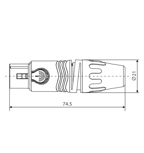 Wtyk XLR na kabel Roxtone XF3BG | AVstore.pl