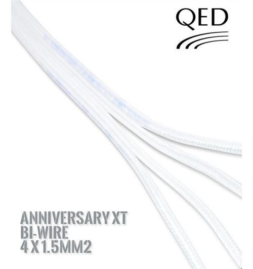 Kabel głośnikowy QED SILVER ANNIVERSARY XT BI-WIRE 4x1.5mm2