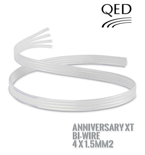 Kabel głośnikowy QED SILVER ANNIVERSARY XT BI-WIRE 4x1.5mm2