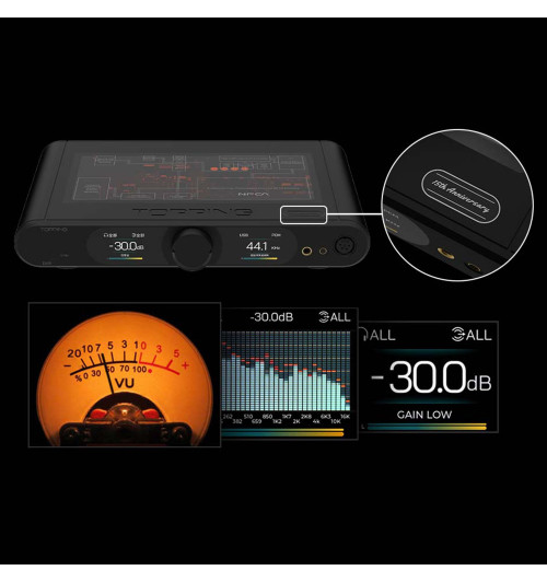 Topping DX9 15th Anniversary - Wzmacniacz słuchawkowy Hi-Res z przetwornikiem DAC i Bluetooth 5.1