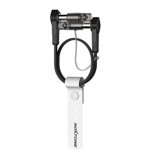 Roxtone FPJJ100L0001 - Kabel instrumentalny 10 cm wtyk Jack 6.3 mm