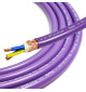Melodika Purple Rain MDC3400 - Przewód zasilający 3x4mm2 ekranowany z miedzi OFC klasy 4N