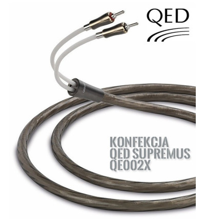 Kabel głośnikowy konfekcja QED SUPREMUS QE0004 - 3m