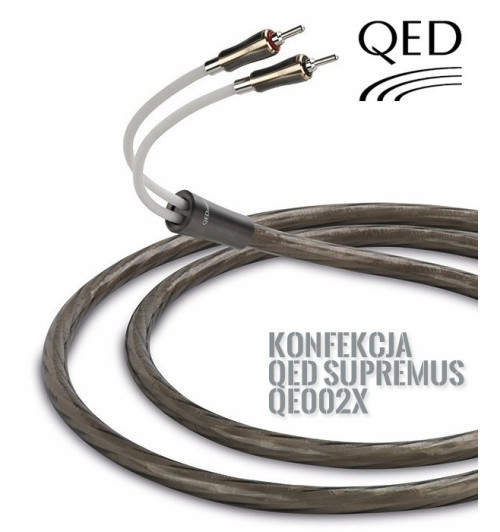 Kabel głośnikowy konfekcja QED SUPREMUS QE0004 - 3m