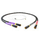 Tellurium Q Ultra Black II Turntable RCA - Kabel gramofonowy 2x RCA - 2x RCA z uziemieniem