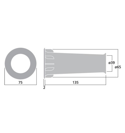 Monacor BR-45TR - rura port Bass-Reflex