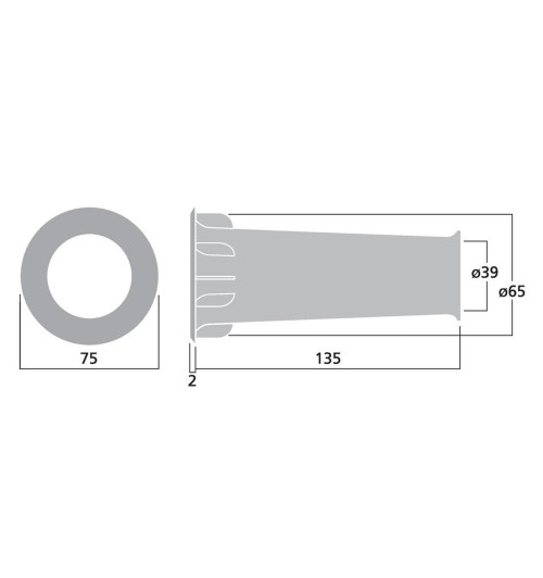 Monacor BR-45TR - rura port Bass-Reflex