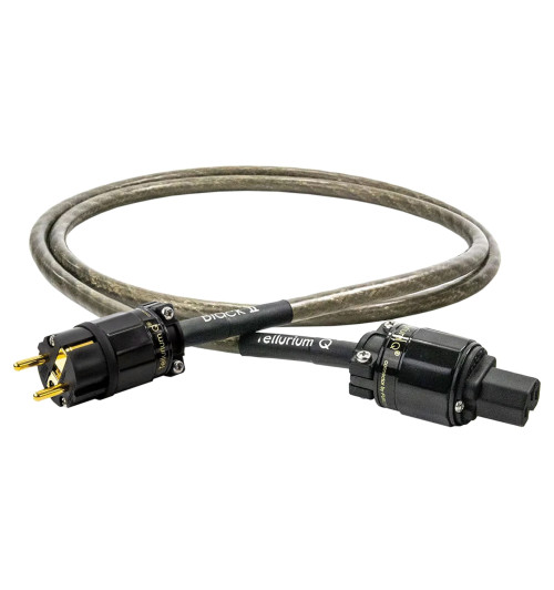 Tellurium Q Black II Power Cable - Profesjonalny kabel zasilający Schuko - IEC