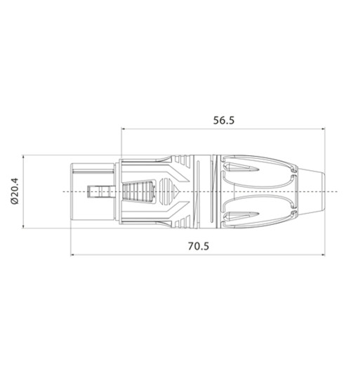 Roxtone RX3F-NT - Wtyk XLR żeński na kabel