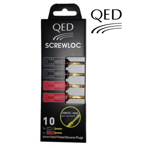 Wtyki bananowe QED QE1885 - 10 szt.