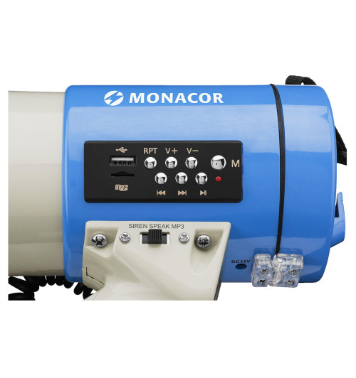 Monacor TM-17M - megafon bezprzewodowy z odtwarzaczem MP3