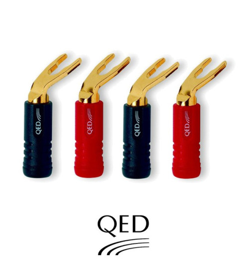 Wtyki widełkowe QED QE1890 - 4 szt.