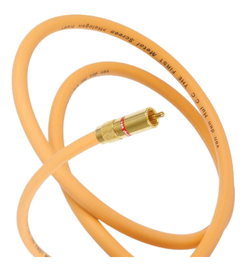 Van den Hul The First Metal Screen - Kabel koncentryczny interkonekt audio 2 RCA - 2 RCA (Cinch)