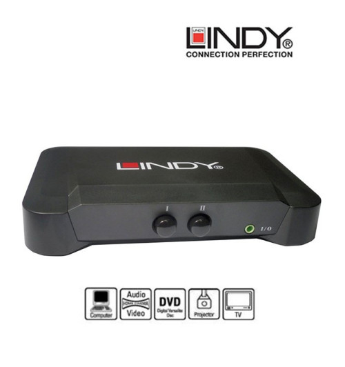 Switch (przełącznik) VGA + audio (D-sub) Lindy 32529