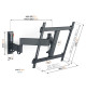 Vogels TVM 3443 - Regulowany uchwyt ścienny do telewizorów 32" - 65"