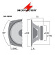 Głośnik pełnopasmowy MONACOR SP-155X