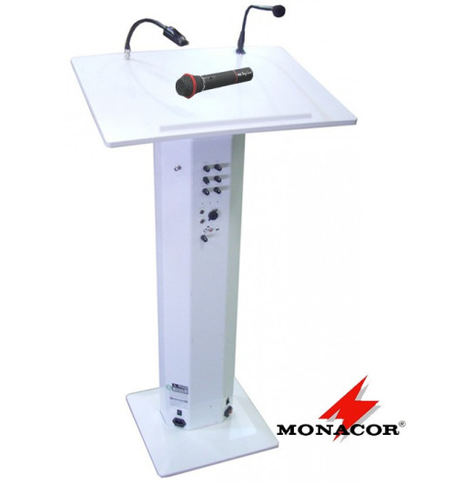Przenośna mównica z mikrofonem MONACOR ETS-840TXS