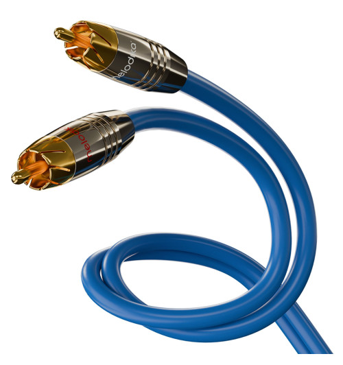 Melodika SB2R Sky Blue - Kabel interkonekt audio 2 RCA - 2 RCA (Cinch)