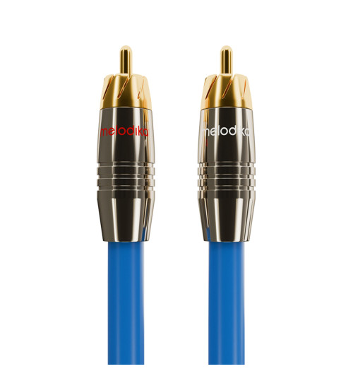 Melodika SB2R Sky Blue - Kabel interkonekt audio 2 RCA - 2 RCA (Cinch)