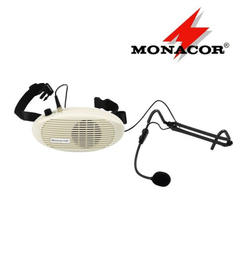 Przenośny wzmacniacz głosu z mikrofonem MONACOR WAP-4