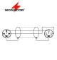 Kabel XLR Monacor MEC-50/RT - 0.7m