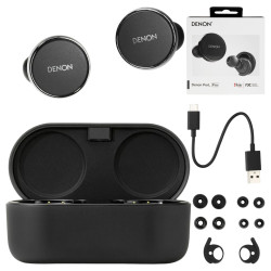 Denon PerL Pro - Bezprzewodowe słuchawki dokanałowe Bluetooth 5.3 z ANC