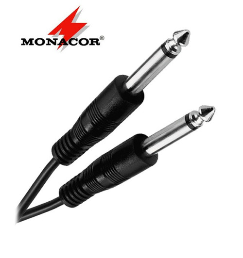 Kabel instrumentalny mono Jack 6.3 mm Monacor MCC-122/SW - 9m