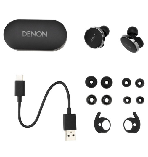 Denon PerL Pro - Bezprzewodowe słuchawki dokanałowe Bluetooth 5.3 z ANC