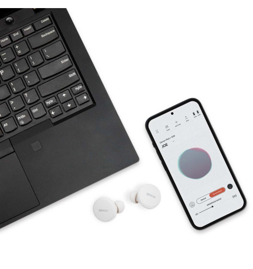 Denon PerL Pro - Bezprzewodowe słuchawki dokanałowe Bluetooth 5.3 z ANC