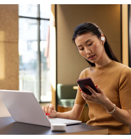 Denon PerL Pro - Bezprzewodowe słuchawki dokanałowe Bluetooth 5.3 z ANC