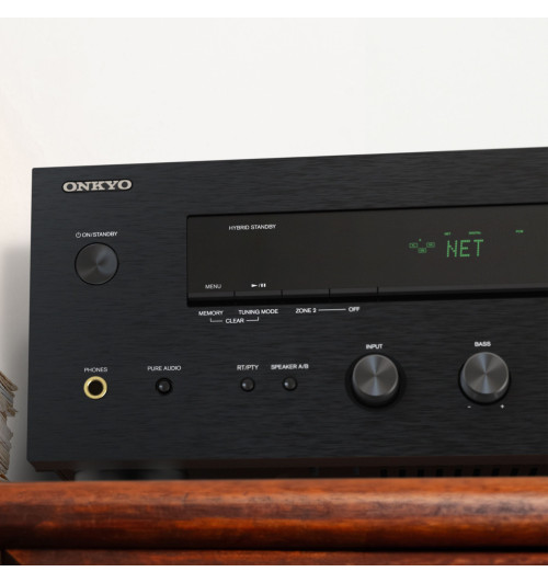 Onkyo TX-8470 - Amplituner sieciowy stereo 2.1 z HDMI, Bluetooth, Wi-Fi