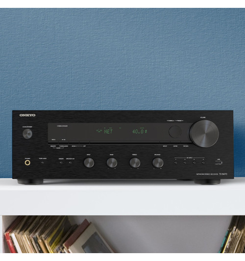 Onkyo TX-8470 - Amplituner sieciowy stereo 2.1 z HDMI, Bluetooth, Wi-Fi
