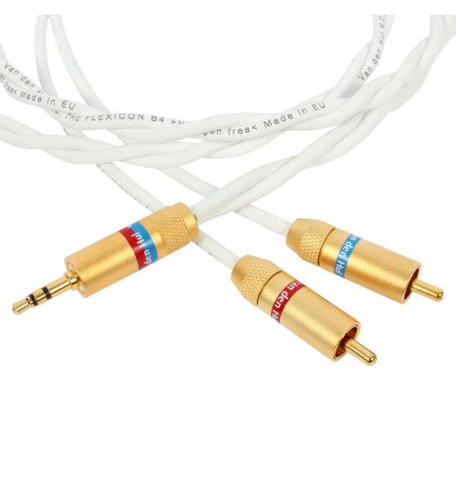 Van den Hul The Flexicon B4 - Zbalansowany kabel interkonekt 3.5mm stereo Jack - 2 RCA 1m