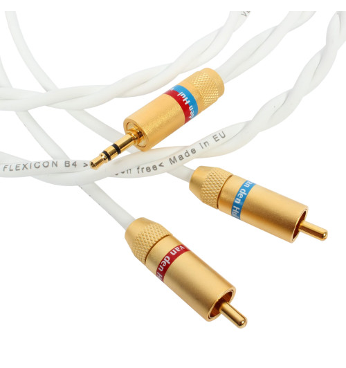 Van den Hul The Flexicon B4 - Zbalansowany kabel interkonekt 3.5mm stereo Jack - 2 RCA 1,5m