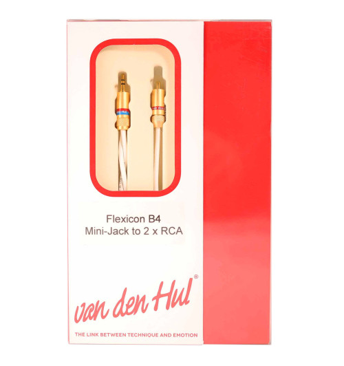 Van den Hul The Flexicon B4 - Zbalansowany kabel interkonekt 3.5mm stereo Jack - 2 RCA 1,5m
