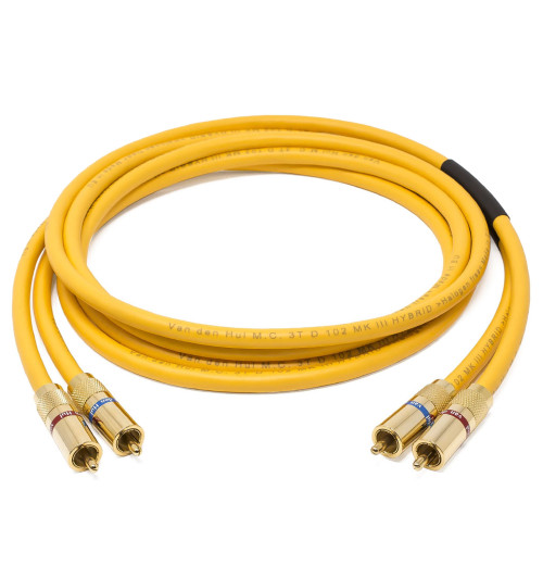 Van den Hul D-102 III 3T Hybrid - Zbalansowany kabel interkonekt audio 2 RCA - 2 RCA (Cinch)