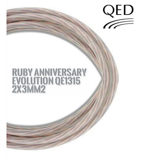 Kabel głośnikowy QED RUBY Anniversary Evolution QE1315 - 2x3mm2