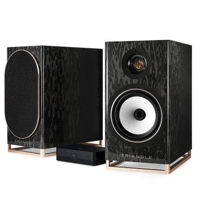 Triangle Capella - Aktywne kolumny podstawkowe z Bluetooth 5.0 aptX, Wi-Fi, WiSA + Stereo HUB