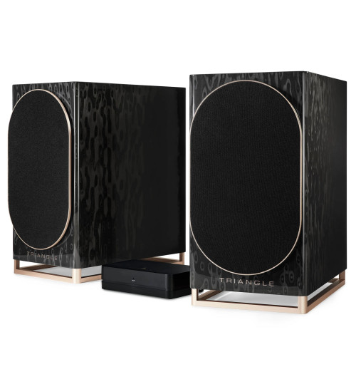 Triangle Capella - Aktywne kolumny podstawkowe z Bluetooth 5.0 aptX, Wi-Fi, WiSA + Stereo HUB