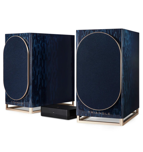 Triangle Capella - Aktywne kolumny podstawkowe z Bluetooth 5.0 aptX, Wi-Fi, WiSA + Stereo HUB
