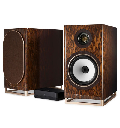 Triangle Capella - Aktywne kolumny podstawkowe z Bluetooth 5.0 aptX, Wi-Fi, WiSA + Stereo HUB