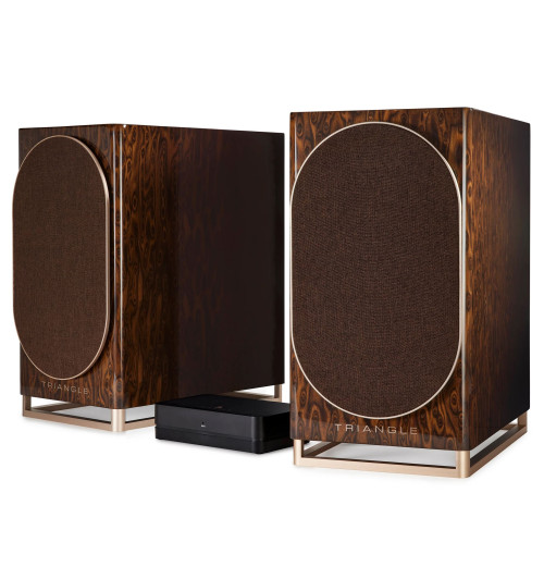 Triangle Capella - Aktywne kolumny podstawkowe z Bluetooth 5.0 aptX, Wi-Fi, WiSA + Stereo HUB