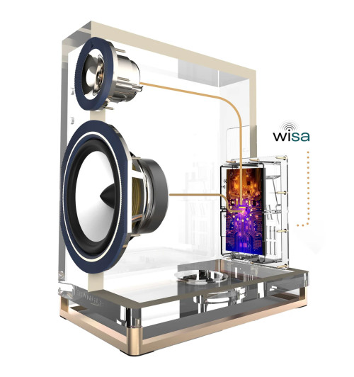 Triangle Capella - Aktywne kolumny podstawkowe z Bluetooth 5.0 aptX, Wi-Fi, WiSA + Stereo HUB