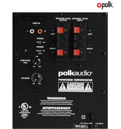 Zestaw kolumn kina domowego Polk Audio TL 1600 BLACKSTONE - 5.1