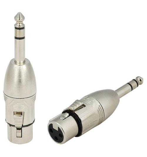 Przejściówka XLR żeński - Jack 6,3mm stereo Roxtone RA3XFJM | AVstore.pl